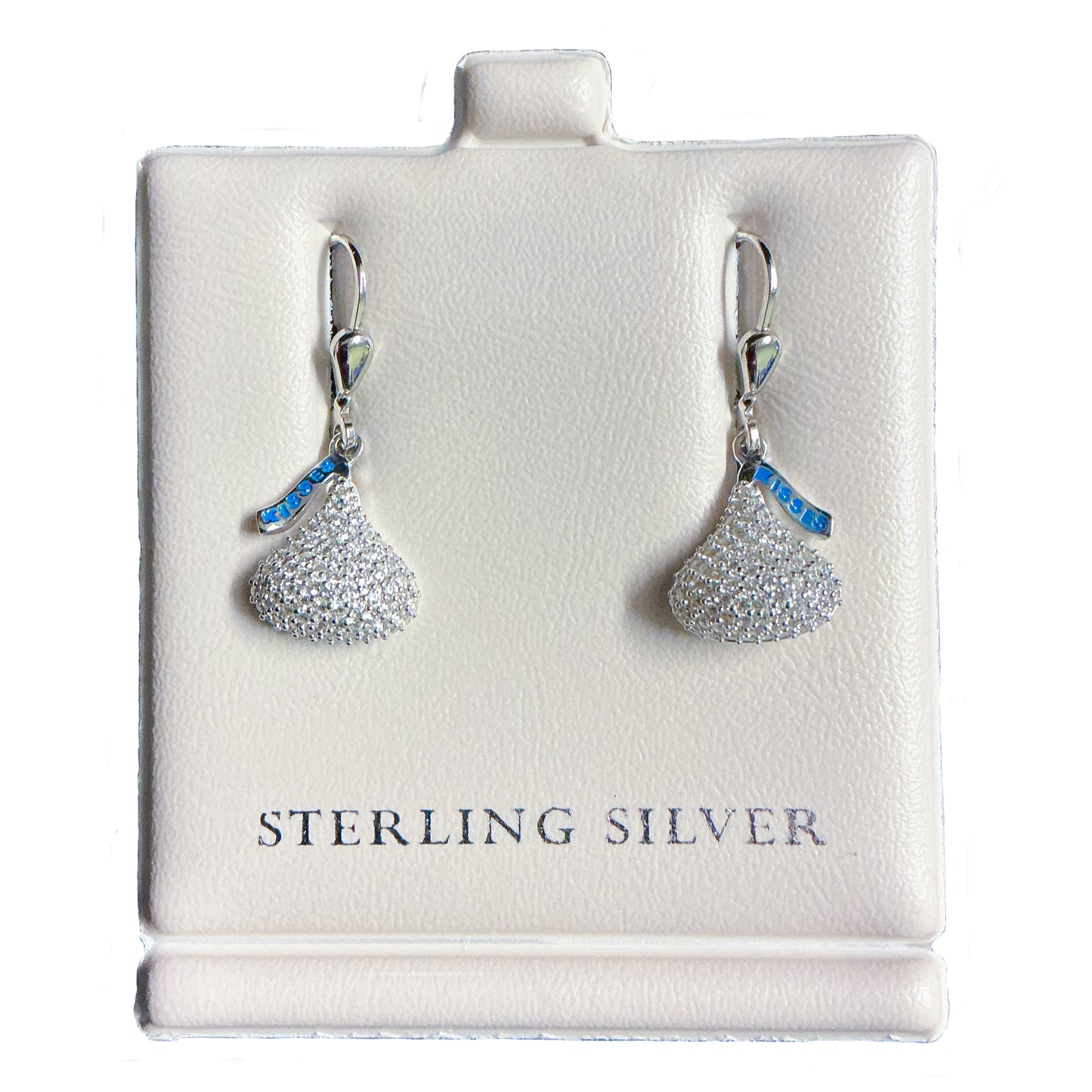 The Hotel Hershey Sterling Silver KISSES Drop Earrings