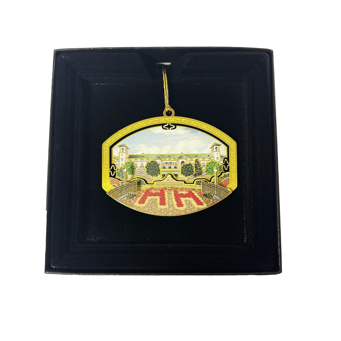 The Hotel Hershey Brass Lacquer Ornament