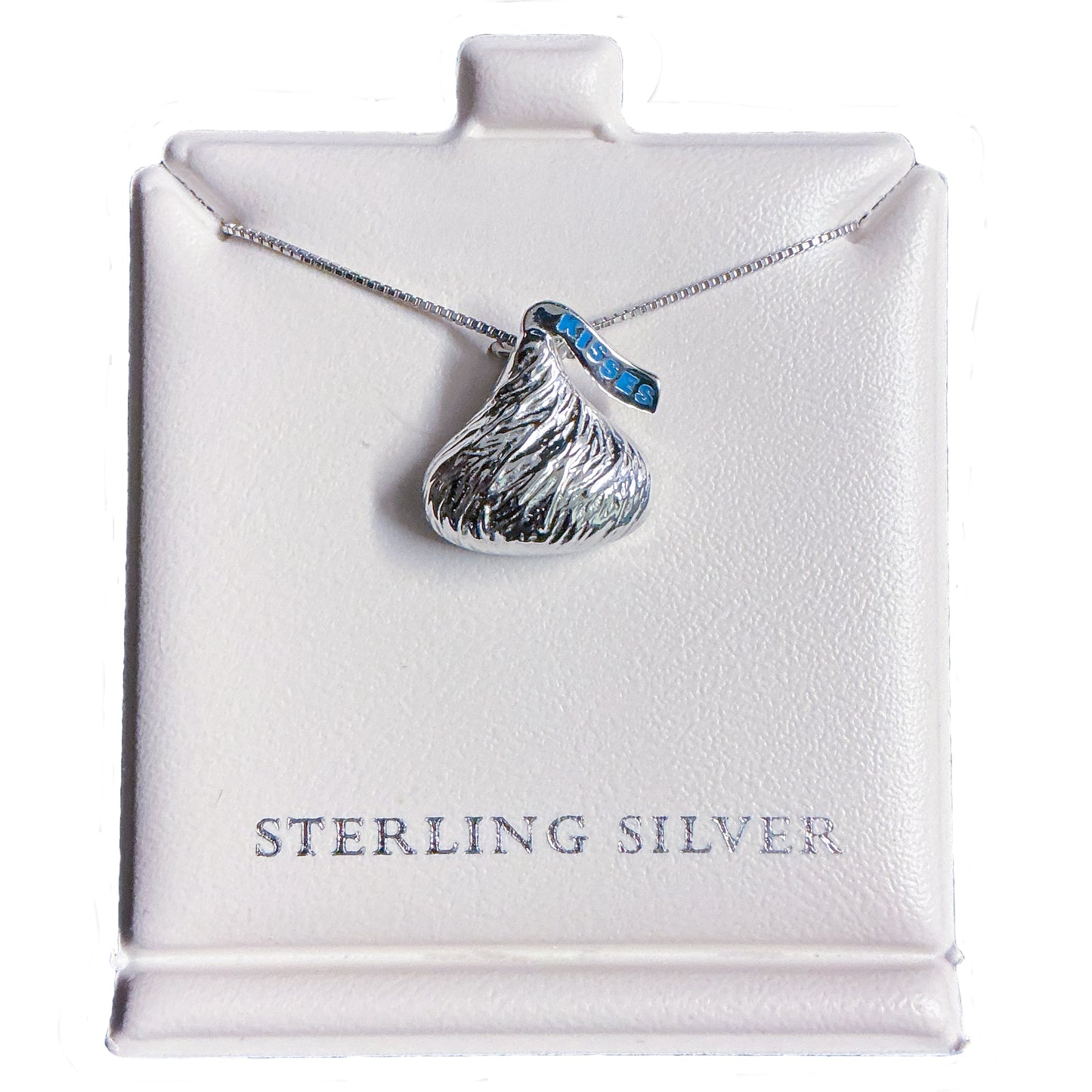 The Hotel Hershey Sterling Silver KISSES Pendant With Chain