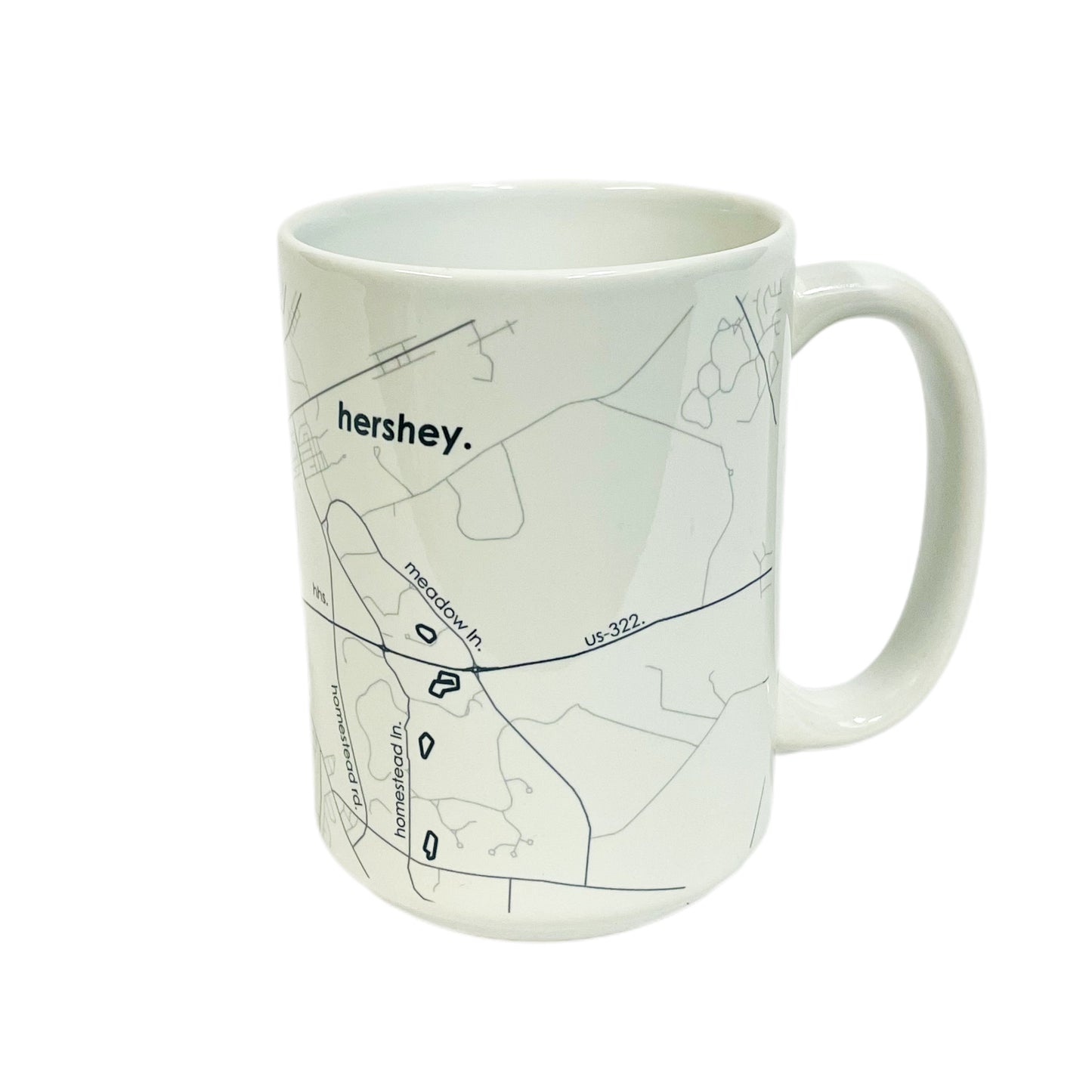 Hershey, PA Map Mug